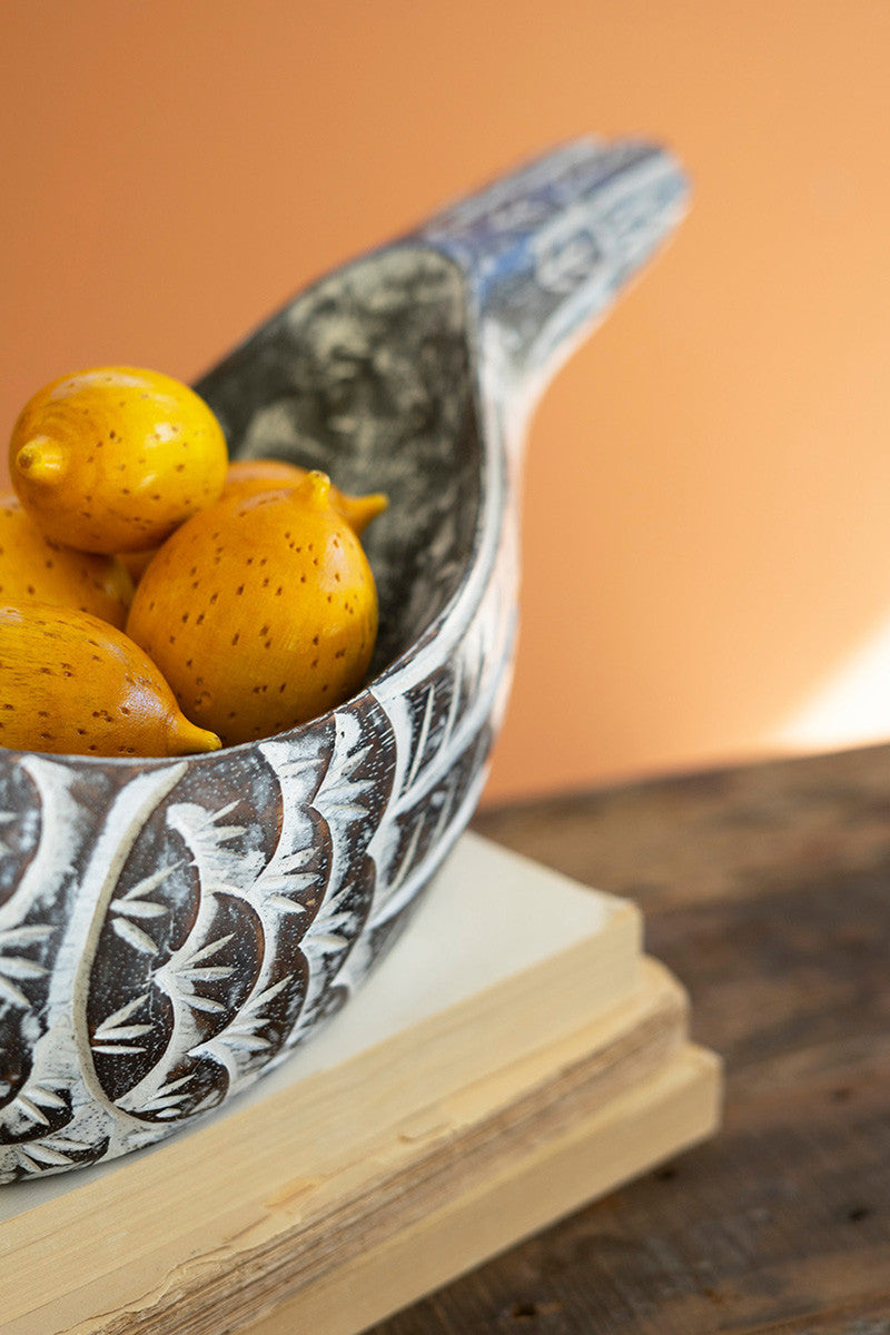 Hand-Carved Wooden Lemons