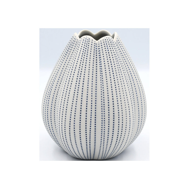 Champa White & Blue S Vase