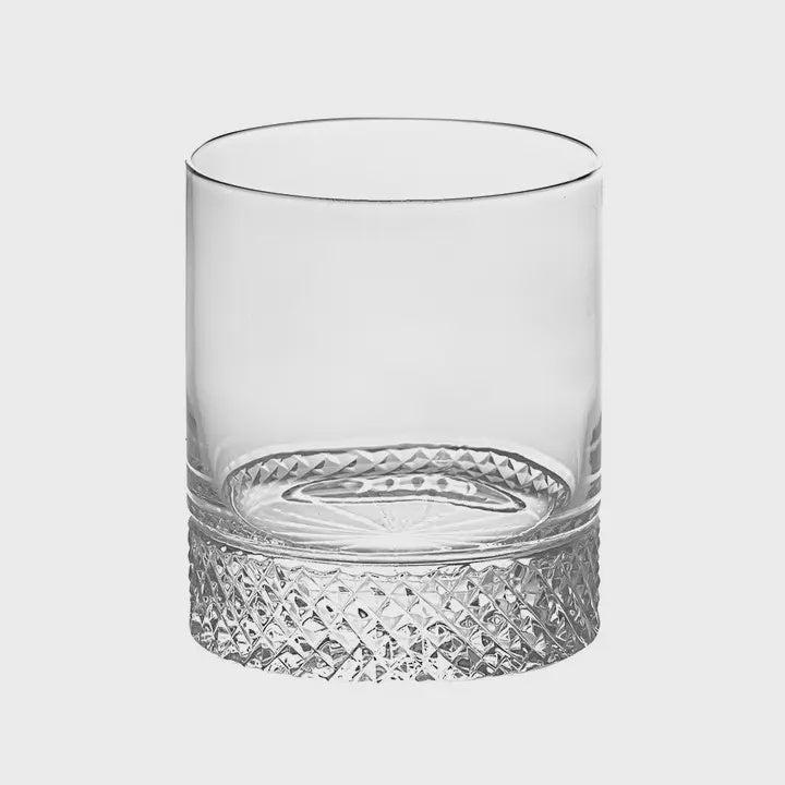 Crystal Double Old Fashion Glass