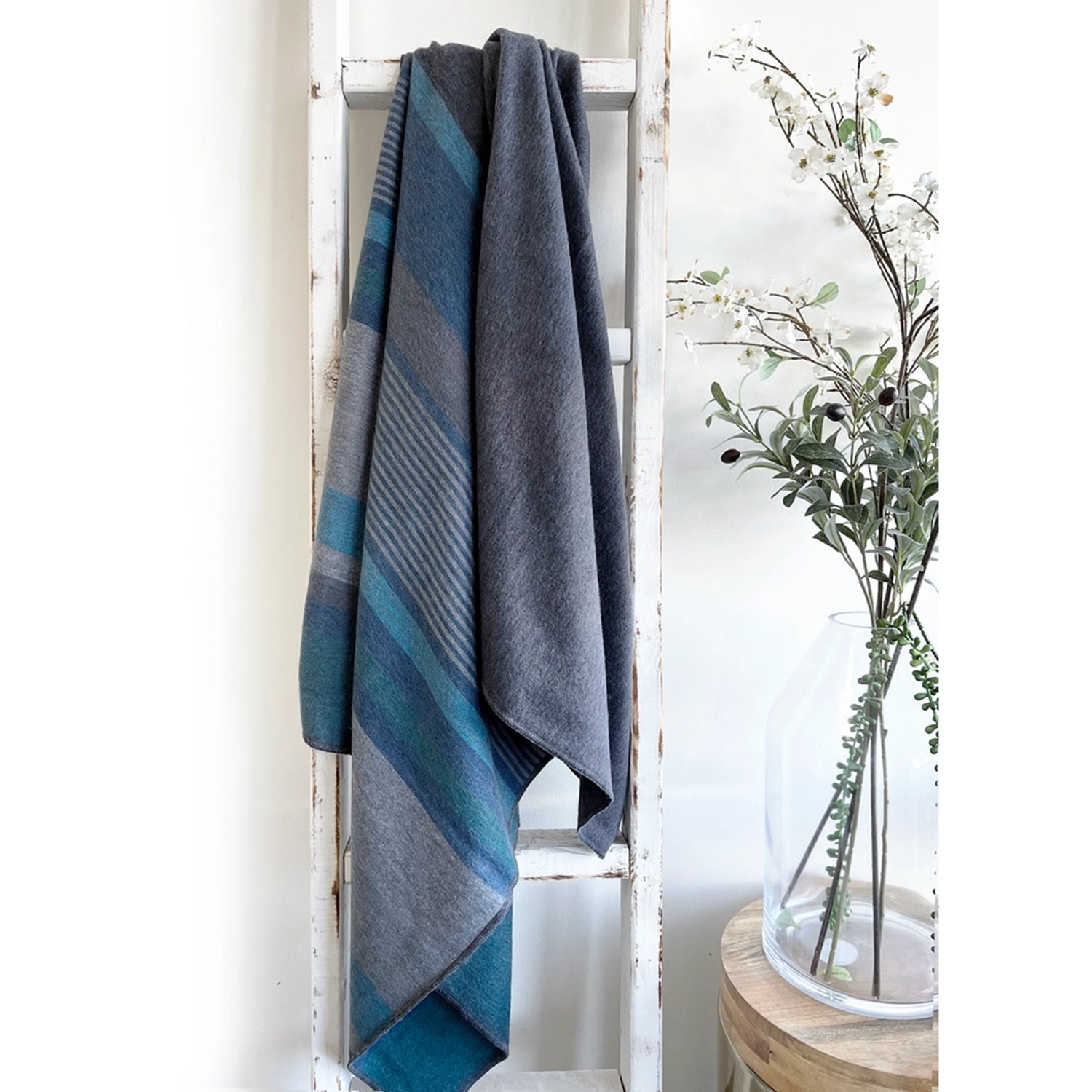 Alpaca  Throw Dark Sea