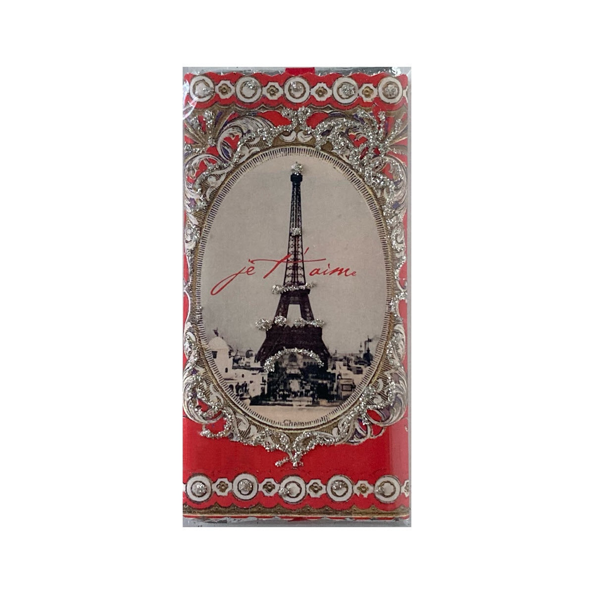 Eiffel Tower in Red Frame Chocolate Bar