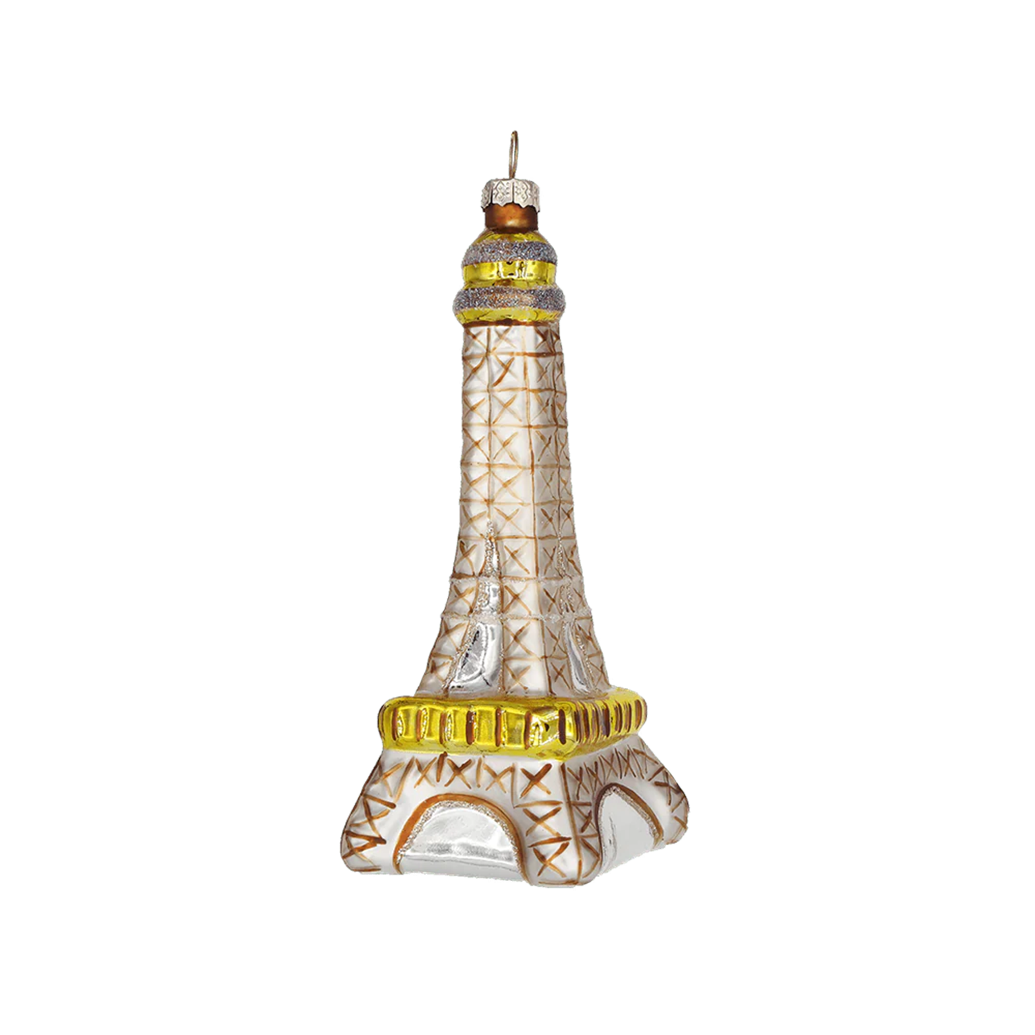 Eiffel Tower Glass Ornament