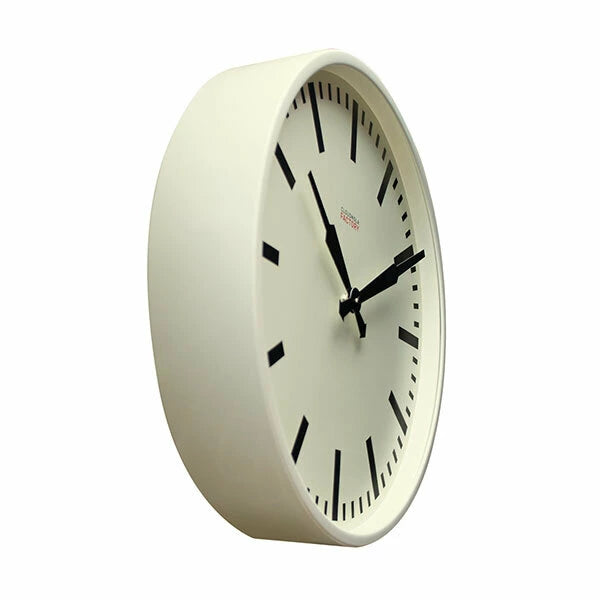Factory White Station Clock