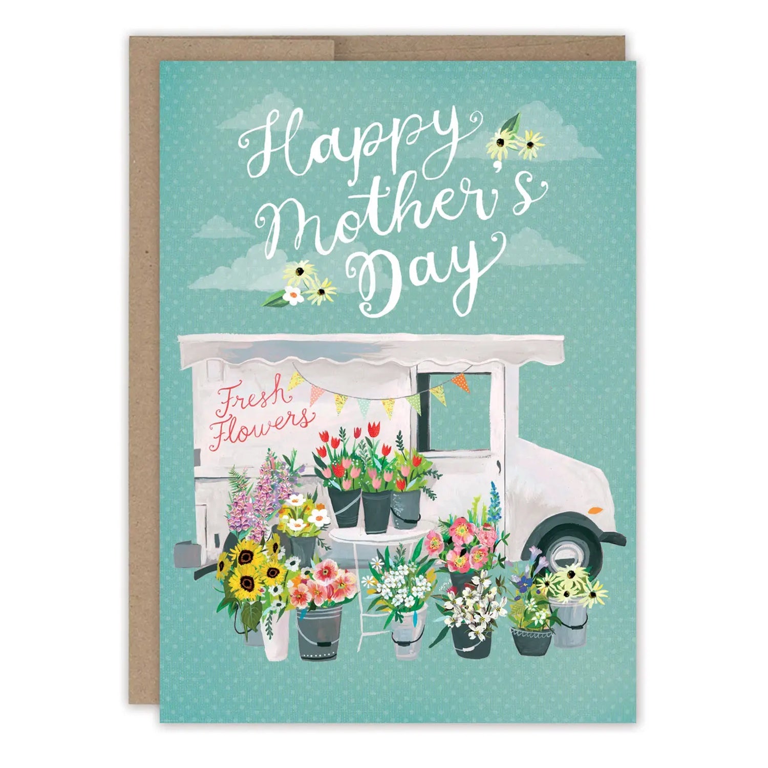 Flowers Truck Mothers Day card