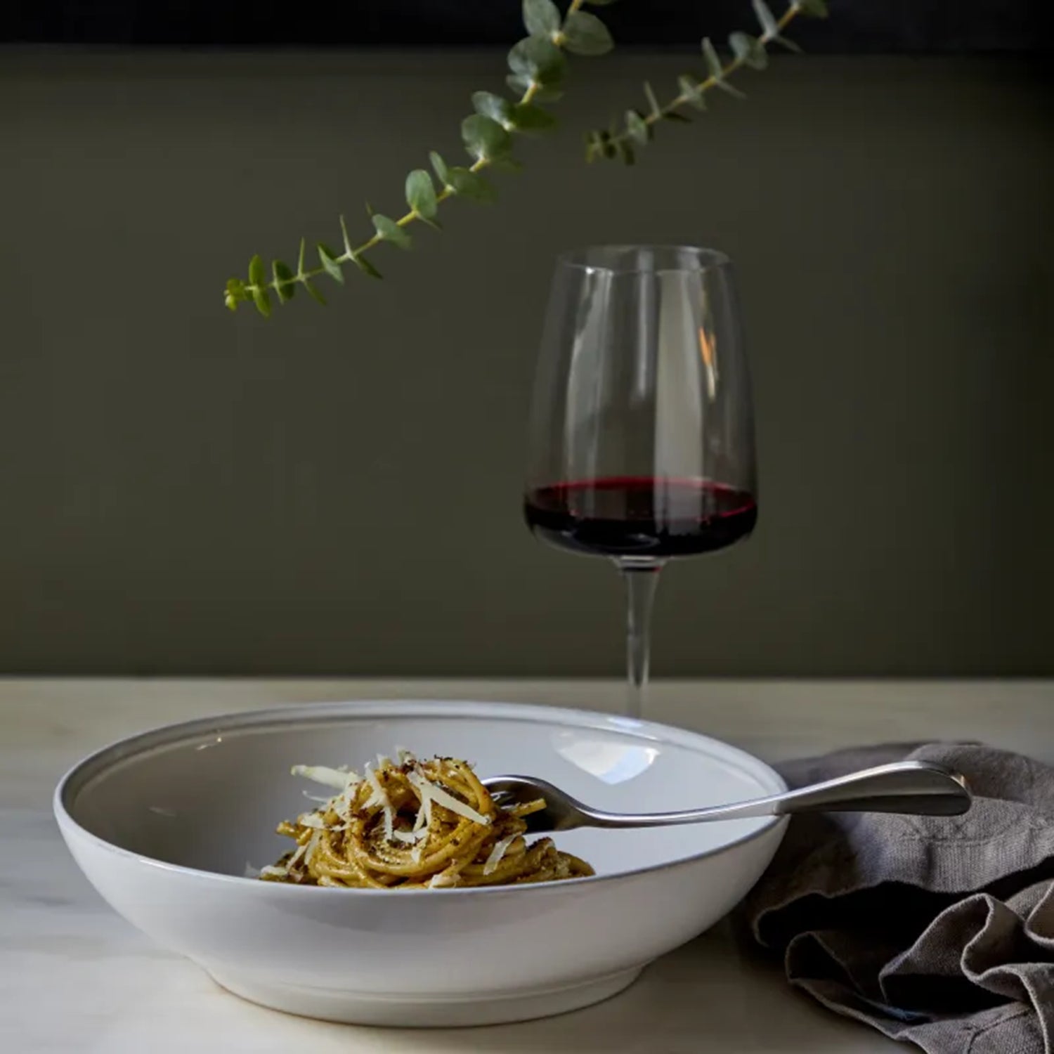 Friso White Individual Pasta Bowl