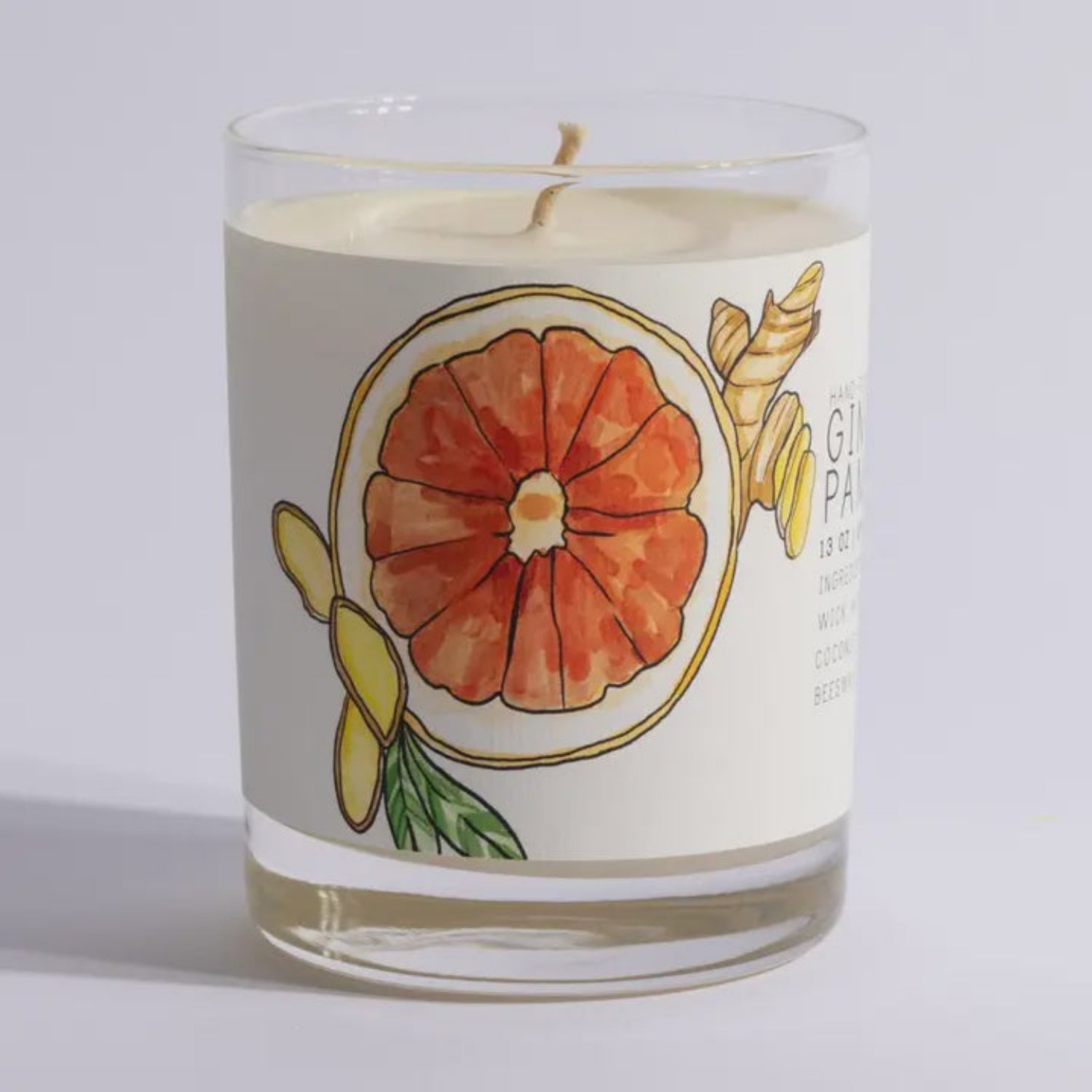 Ginger Pamplemousse Glass Candle
