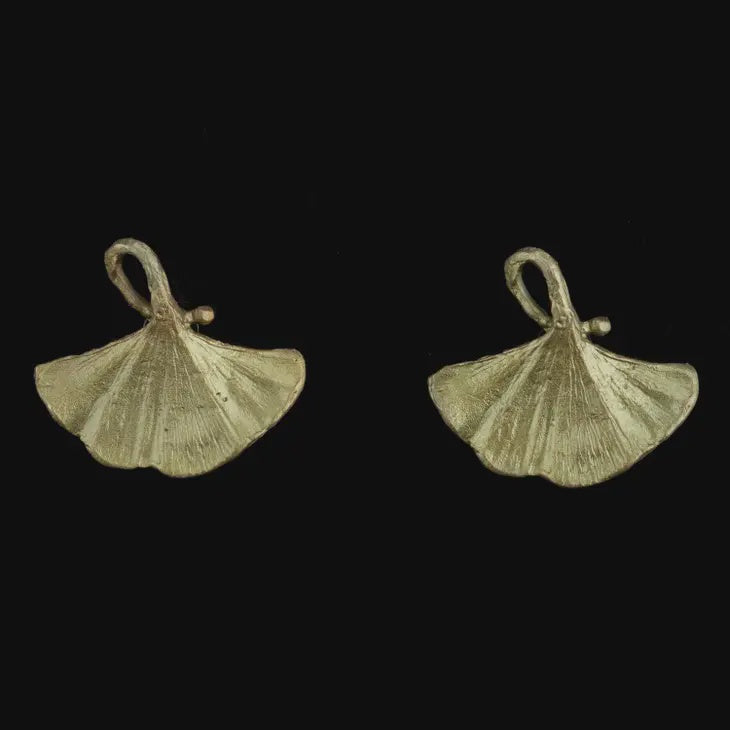 Ginkgo  Post Earrings