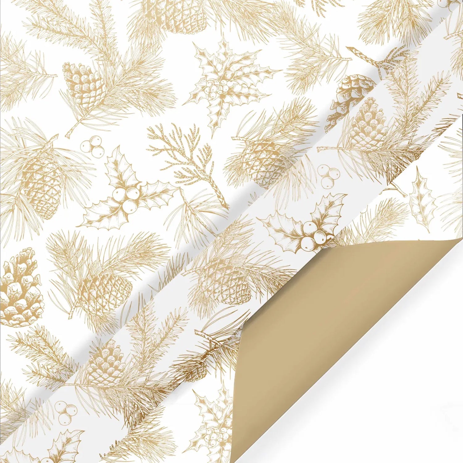 Gold & White Reversible Roll
