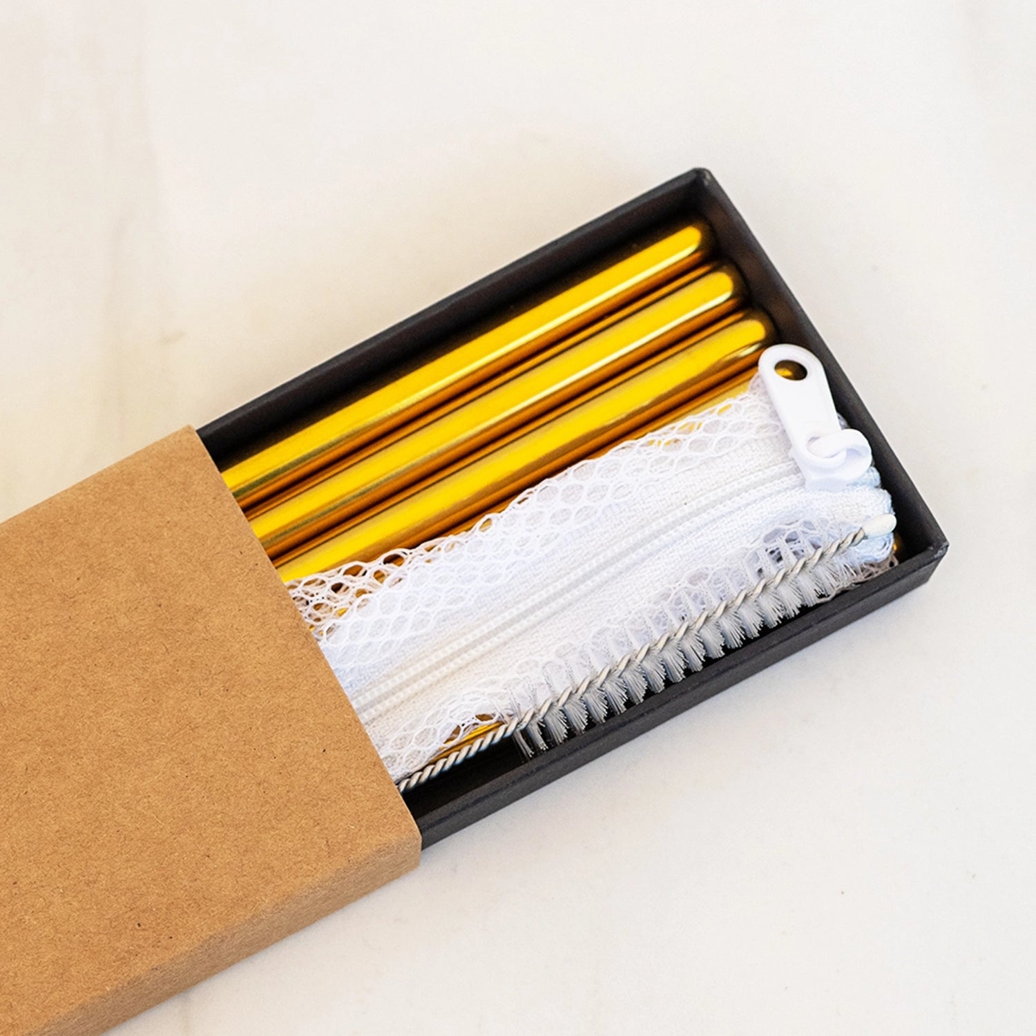 Gold Metal Cocktail Straw