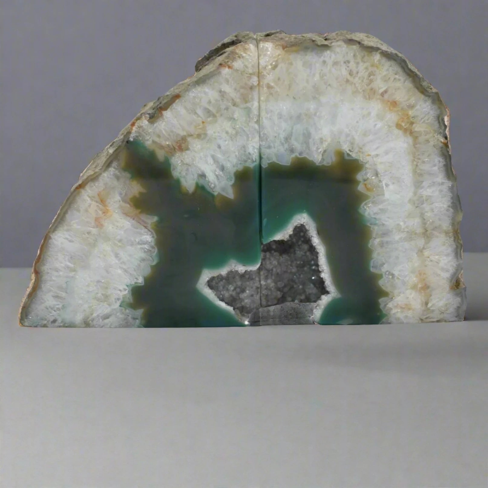 Agate Bookend Green Extra Large