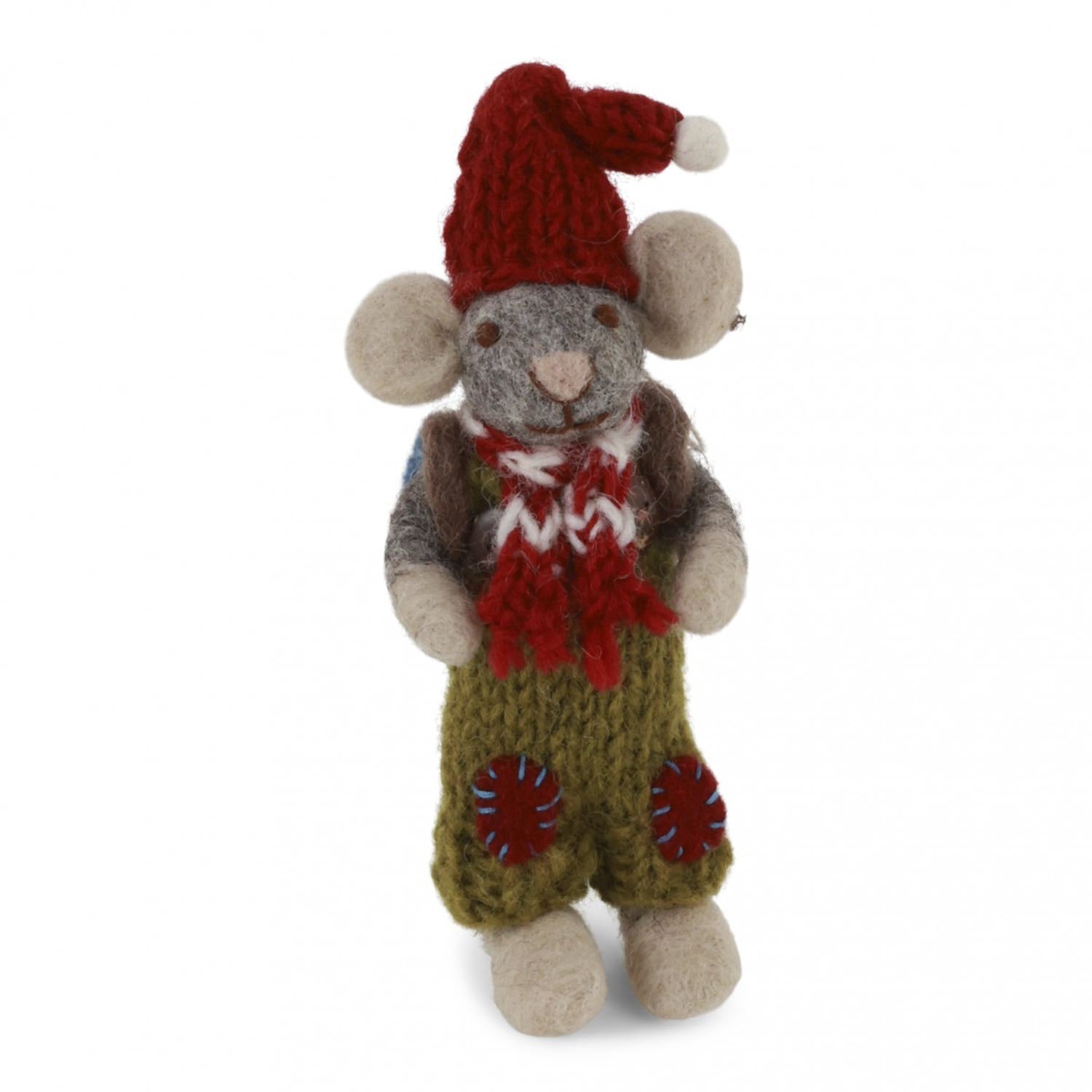 Grey Boy Mouse w/ Backpack