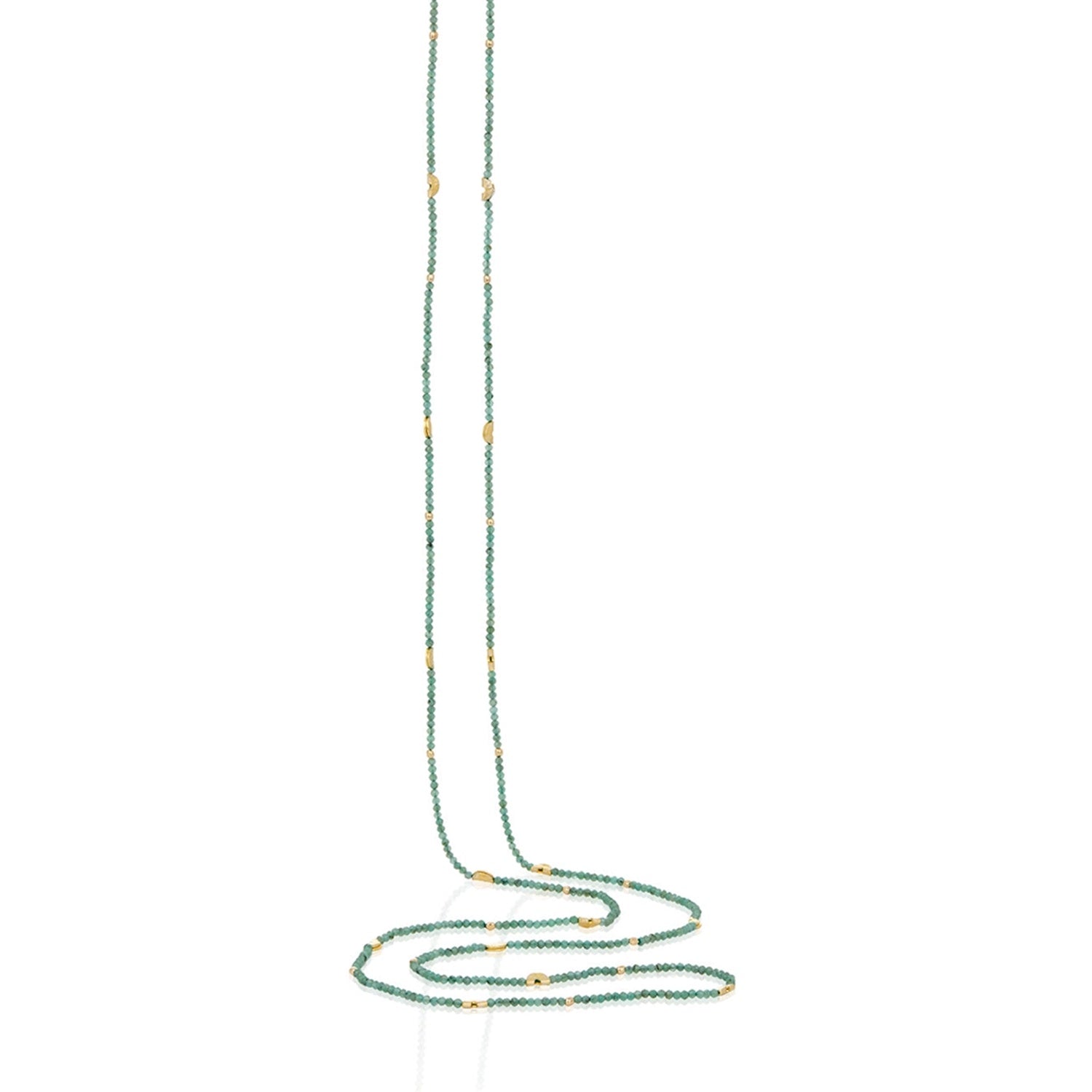 Half Moon Long Strand Turquoise Necklace