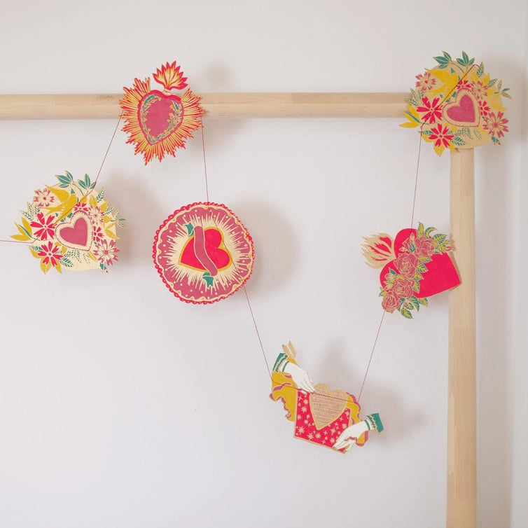 Hearts Sewn Garland