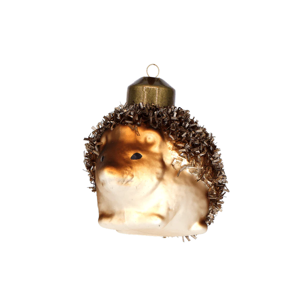 Hedgehog Glass Ornament