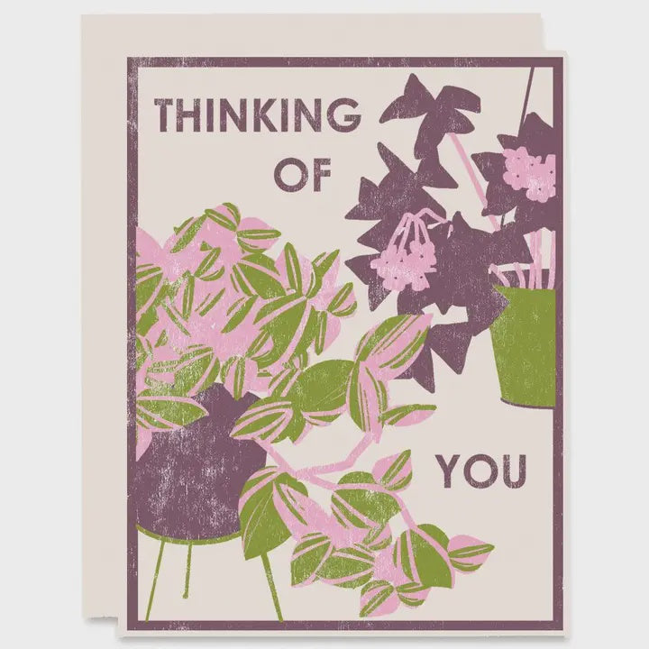 Houseplants Thinking of You Friendship Card