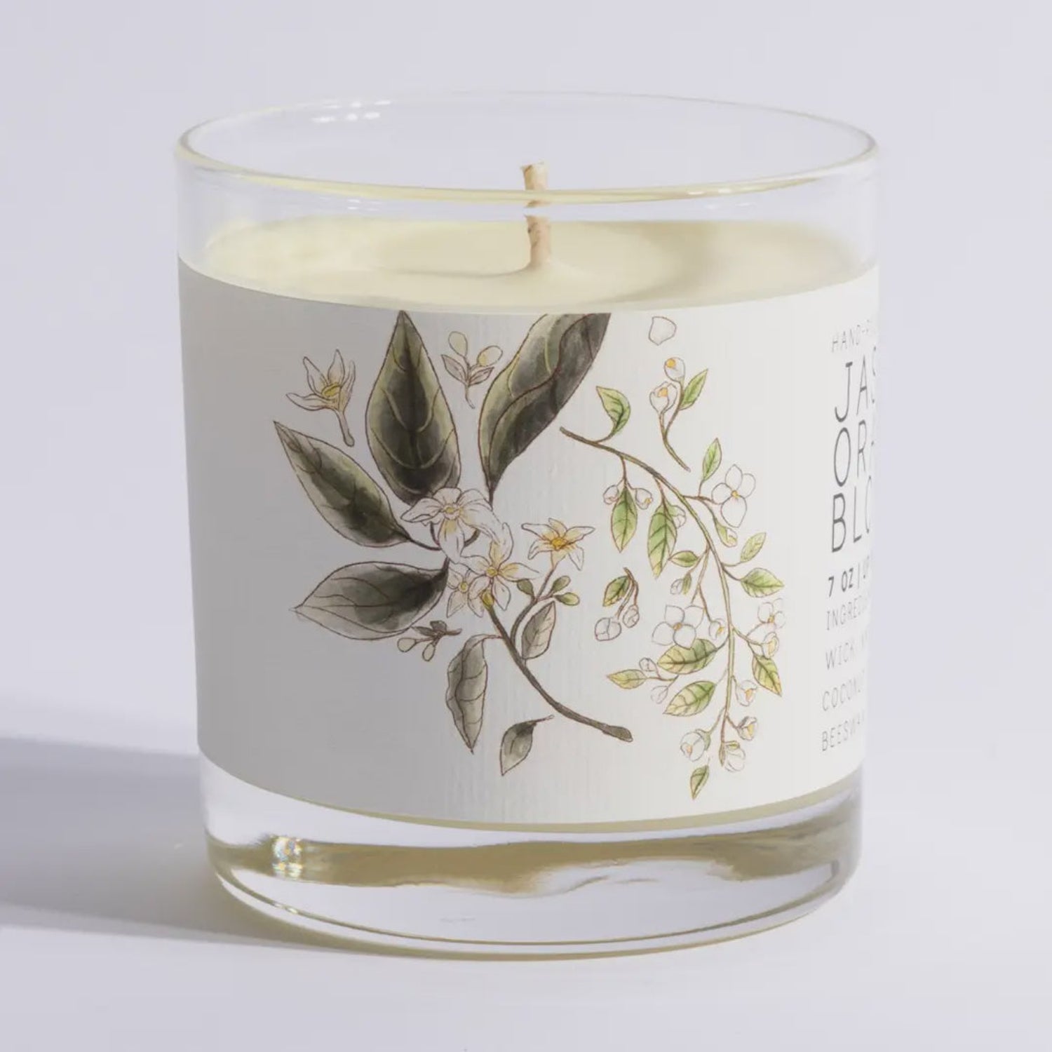 Jasmine & Orange Blossom Glass Candle