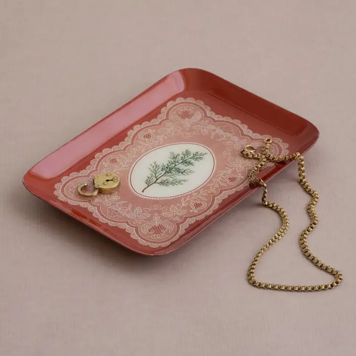 Juniper Lace Enamel Tray