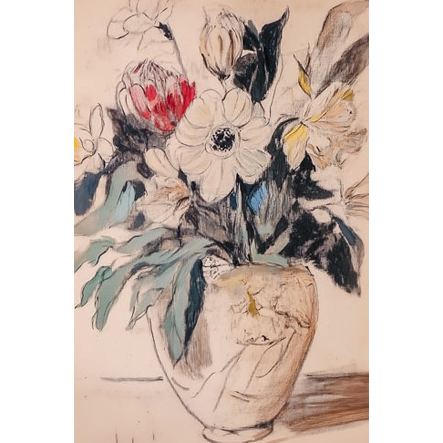 Loose Flowers in Vase
