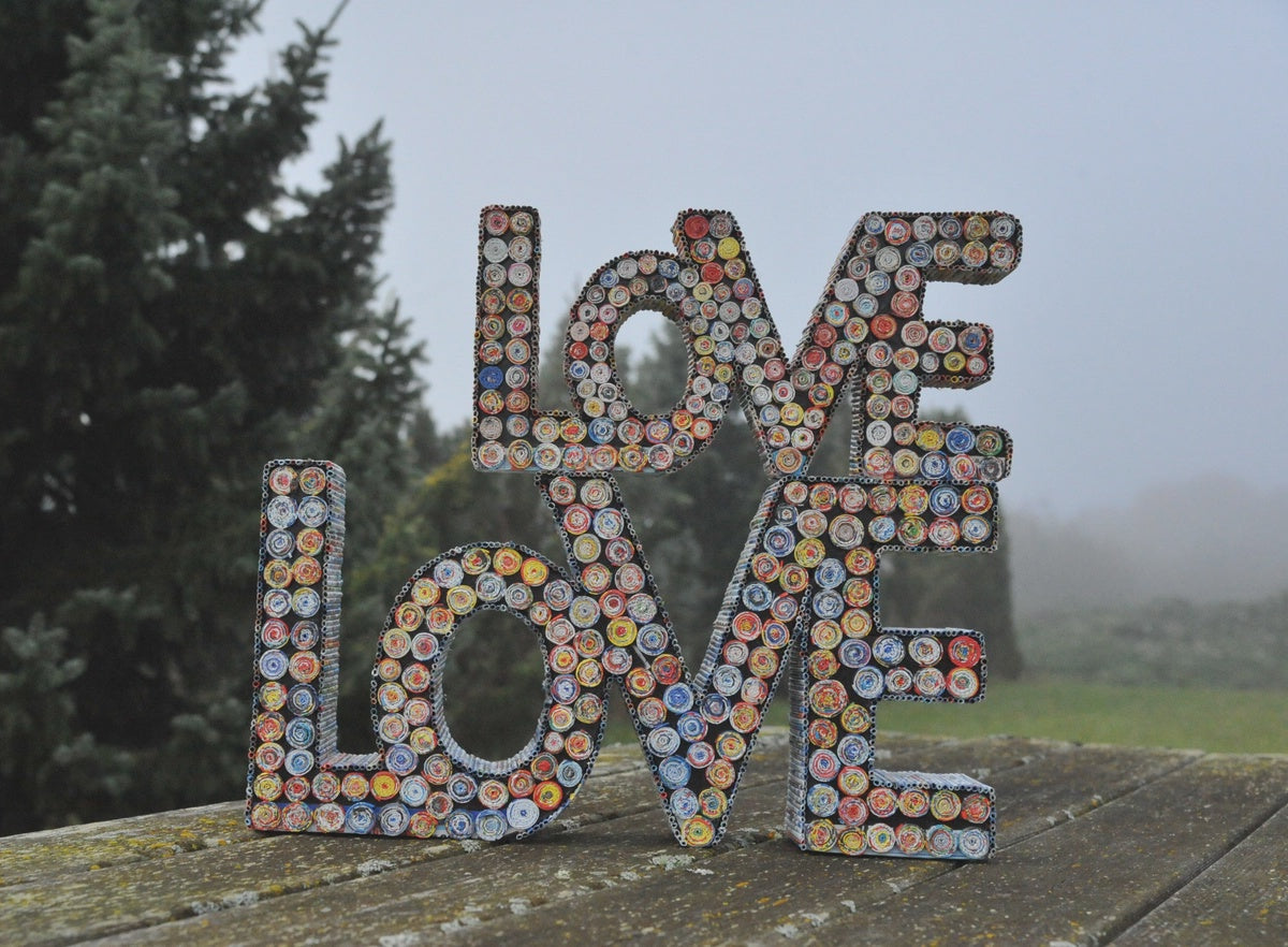 Paper Love Sign