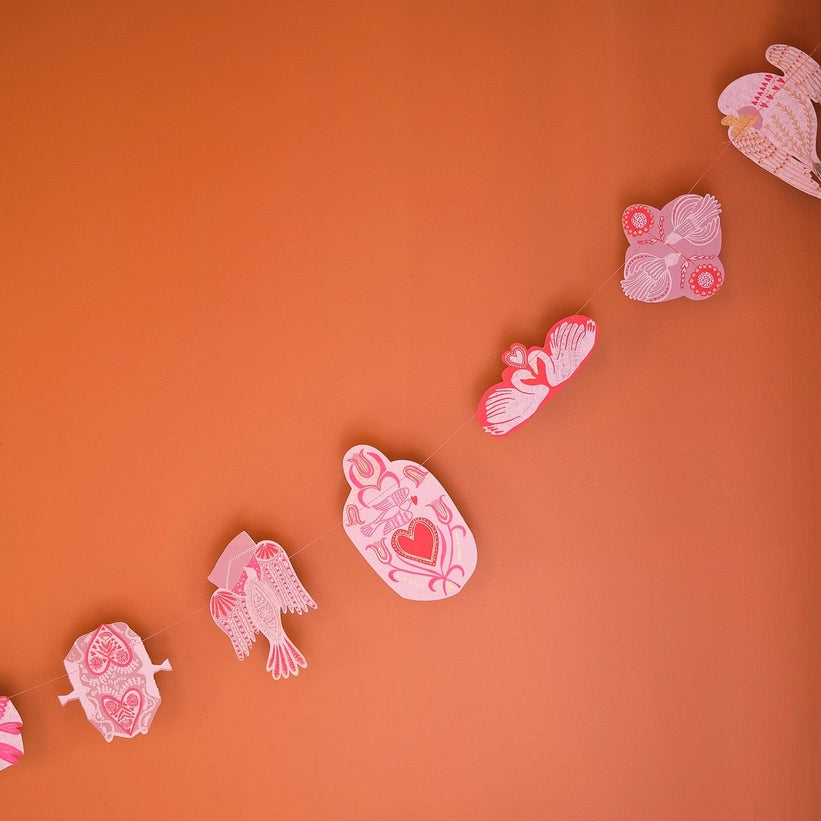 Love Birds Sewn Garland