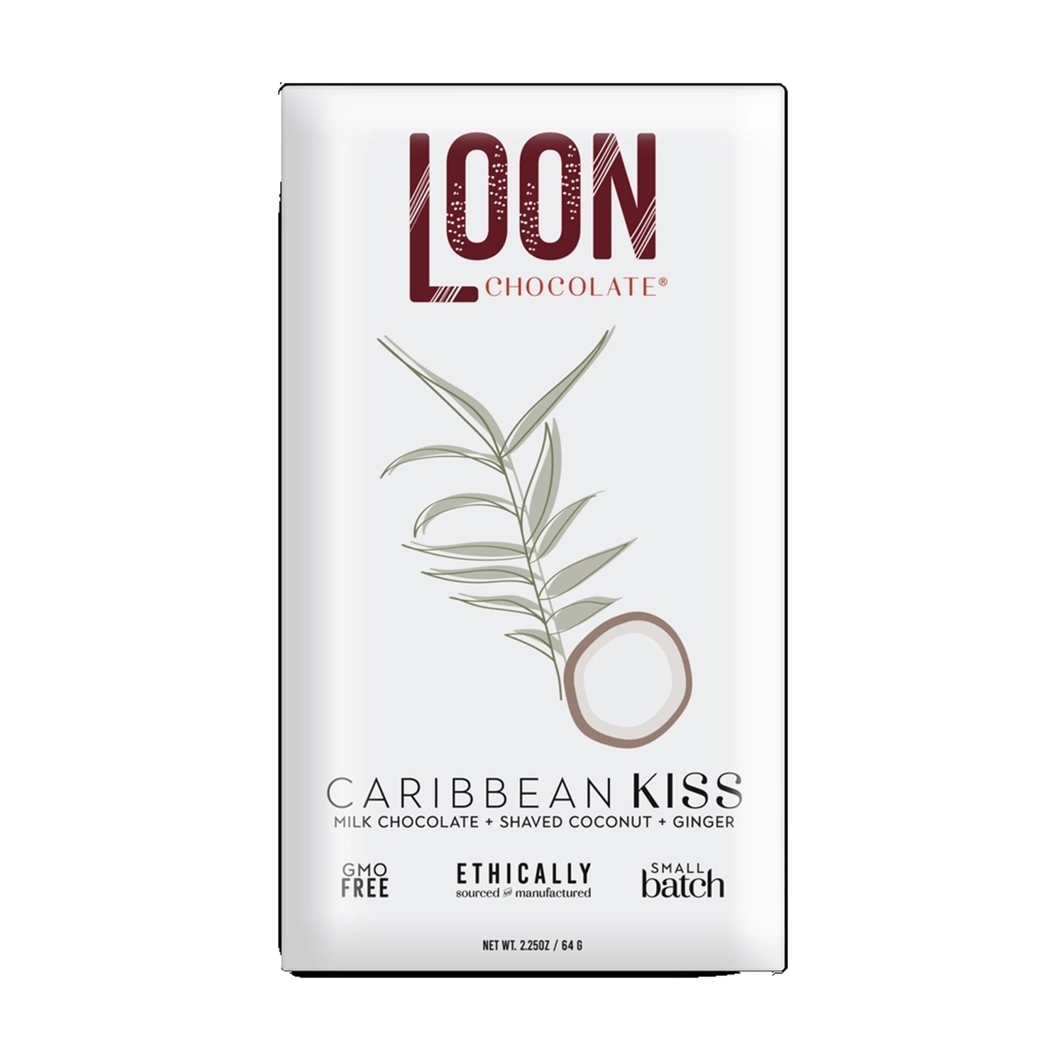 Milk Chocolate w/ Coconut & Ginger