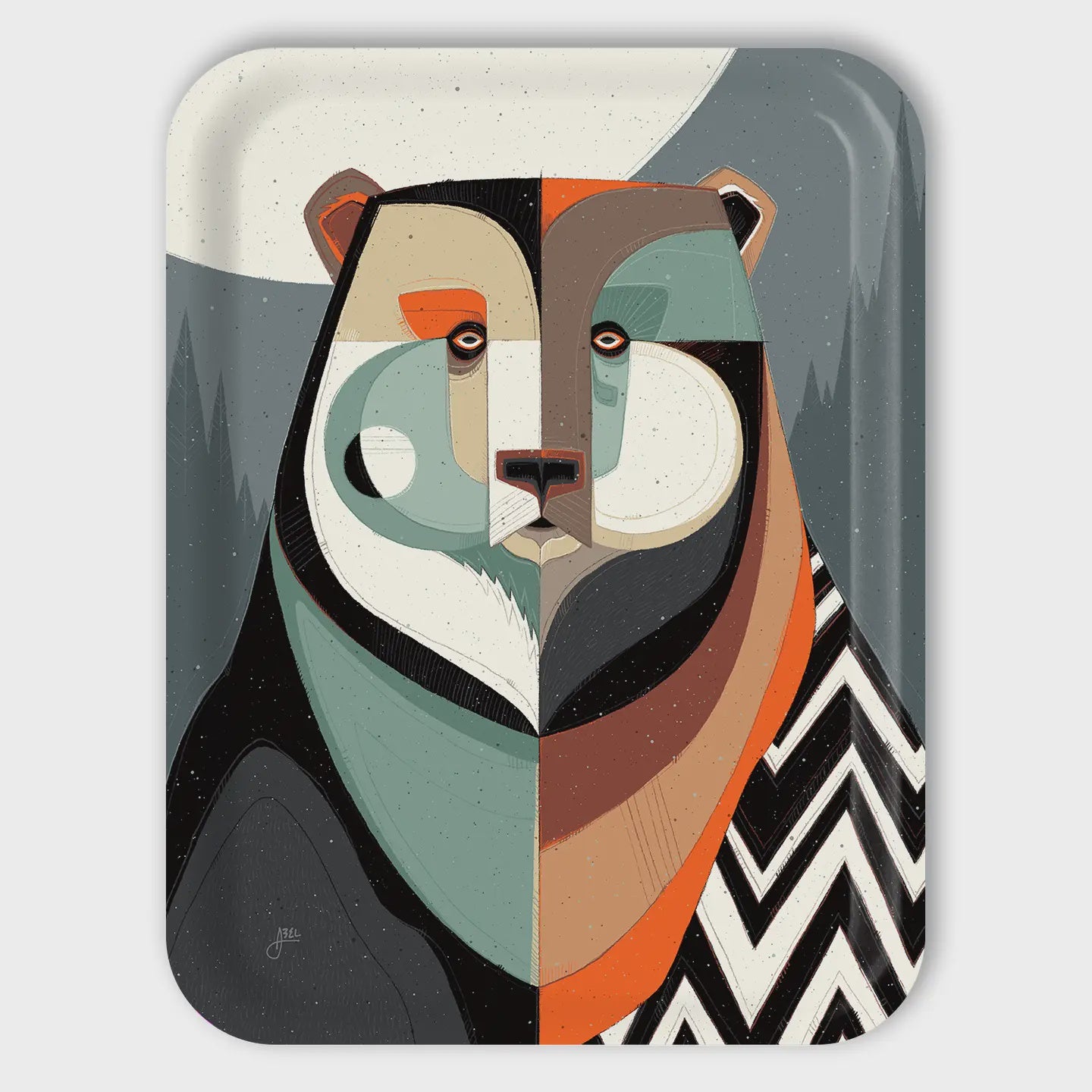 Modern Bear Serving Tray