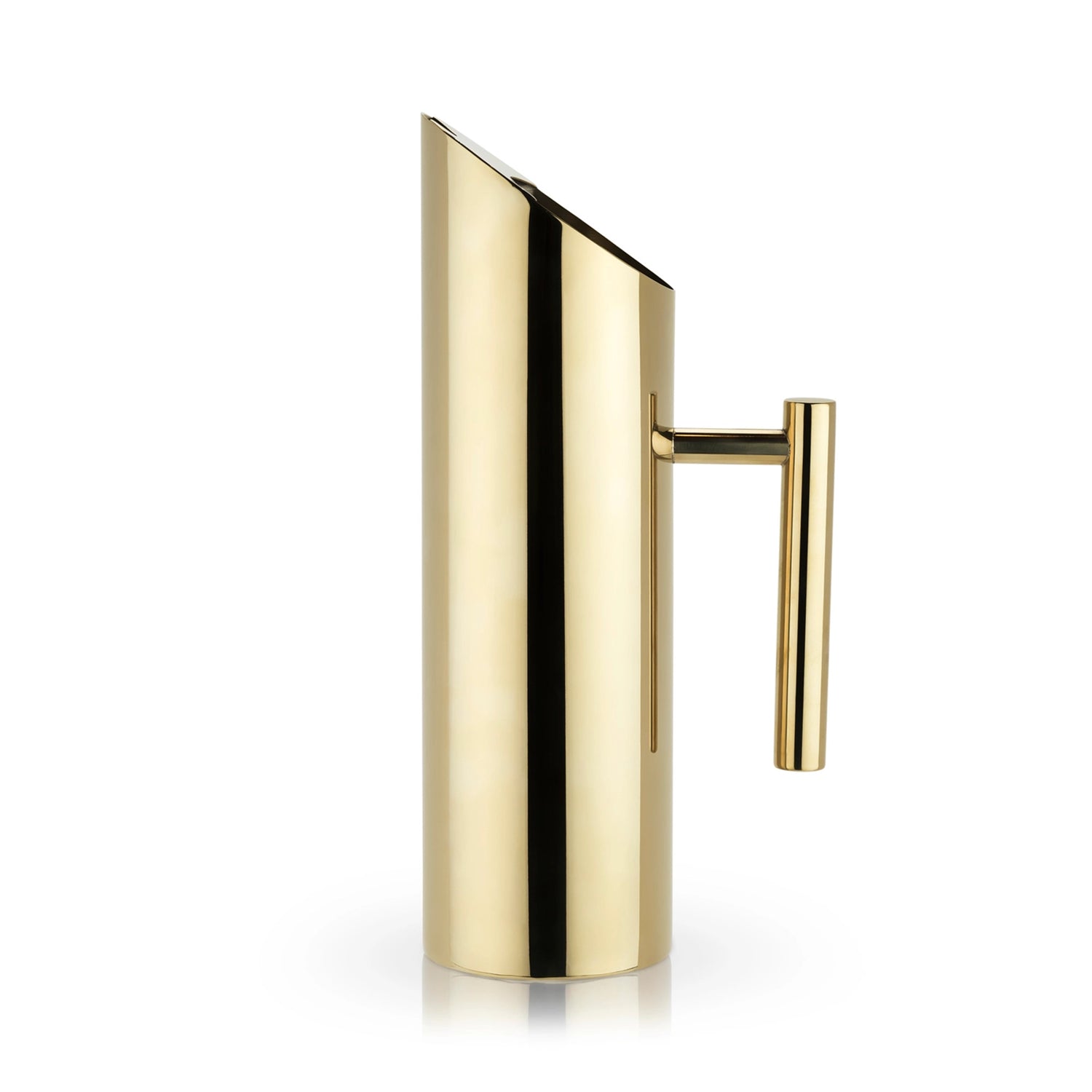 Modern Gold-Plated Drink Pitcher