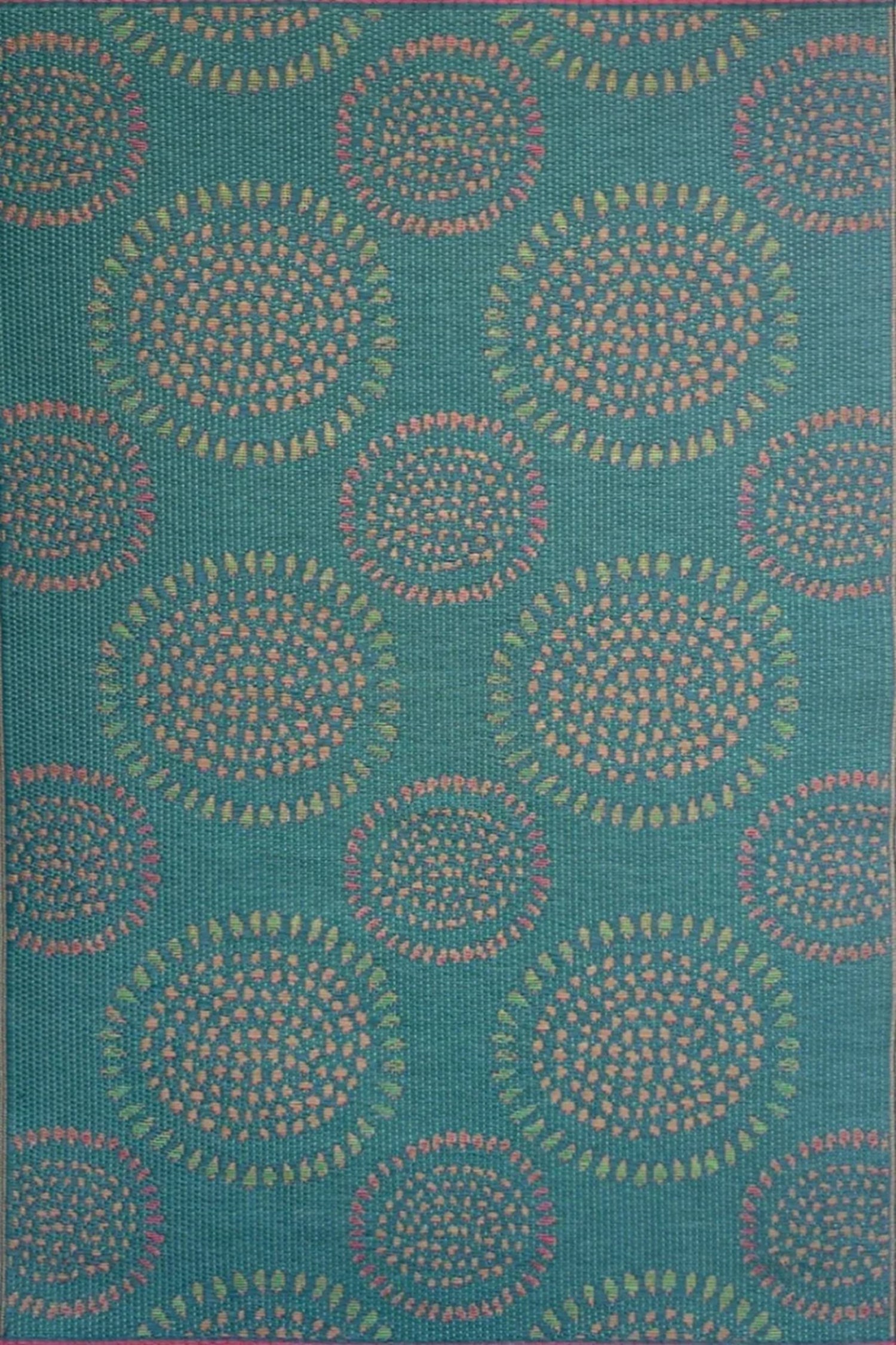 Molly Teal Red Mat