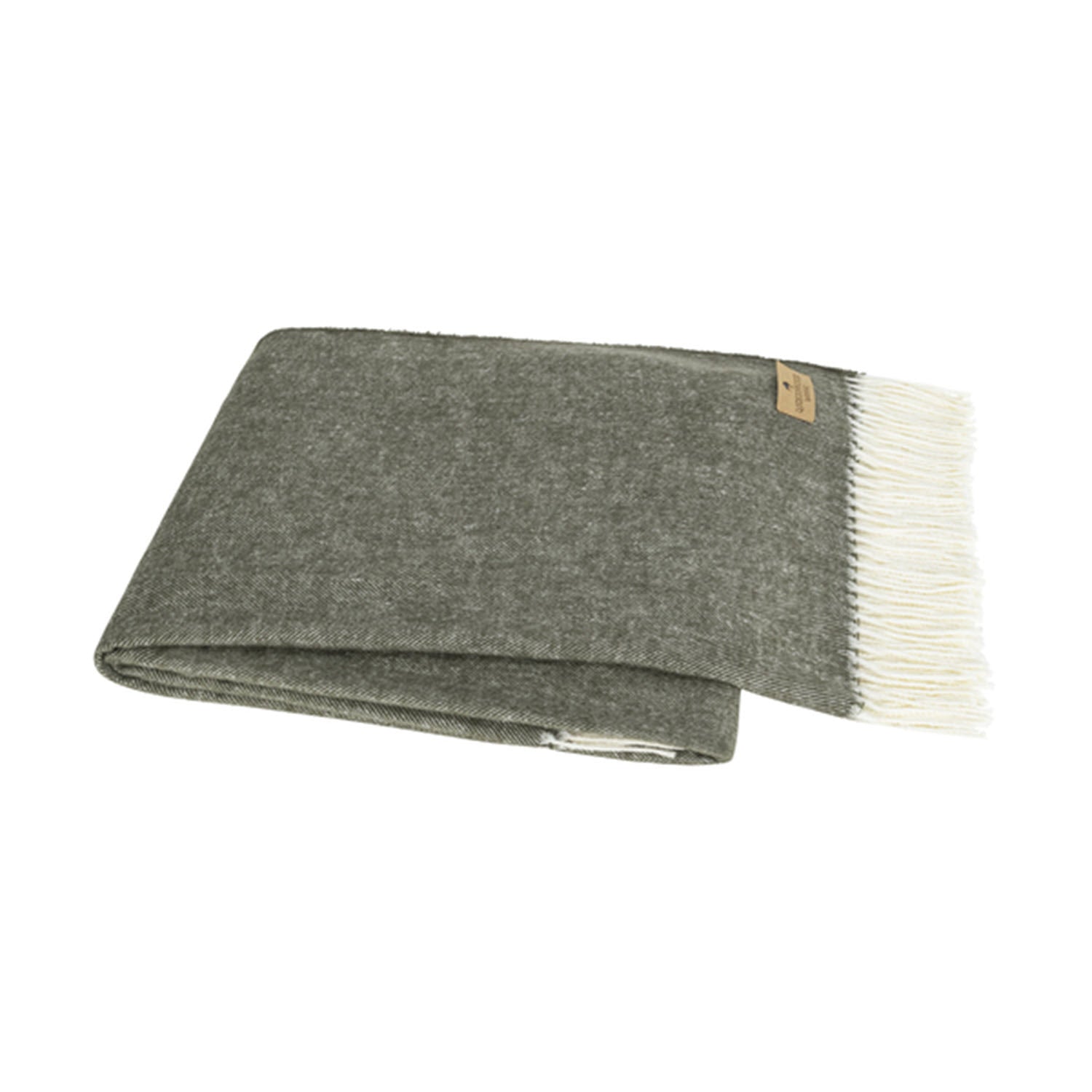 Herringbone Moss Throw