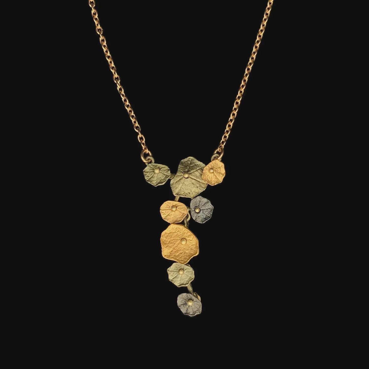 Nasturtium Dainty Pendant Necklace