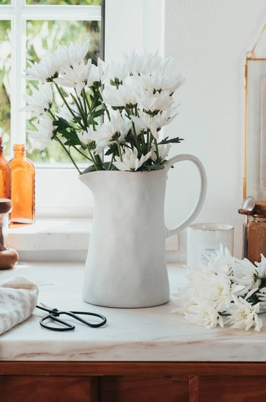 Nature Shape White Pitcher