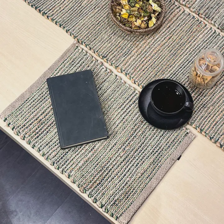 Ombre Jute & Green Placemat