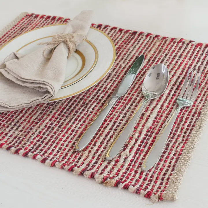 Ombre Jute & Red Placemat