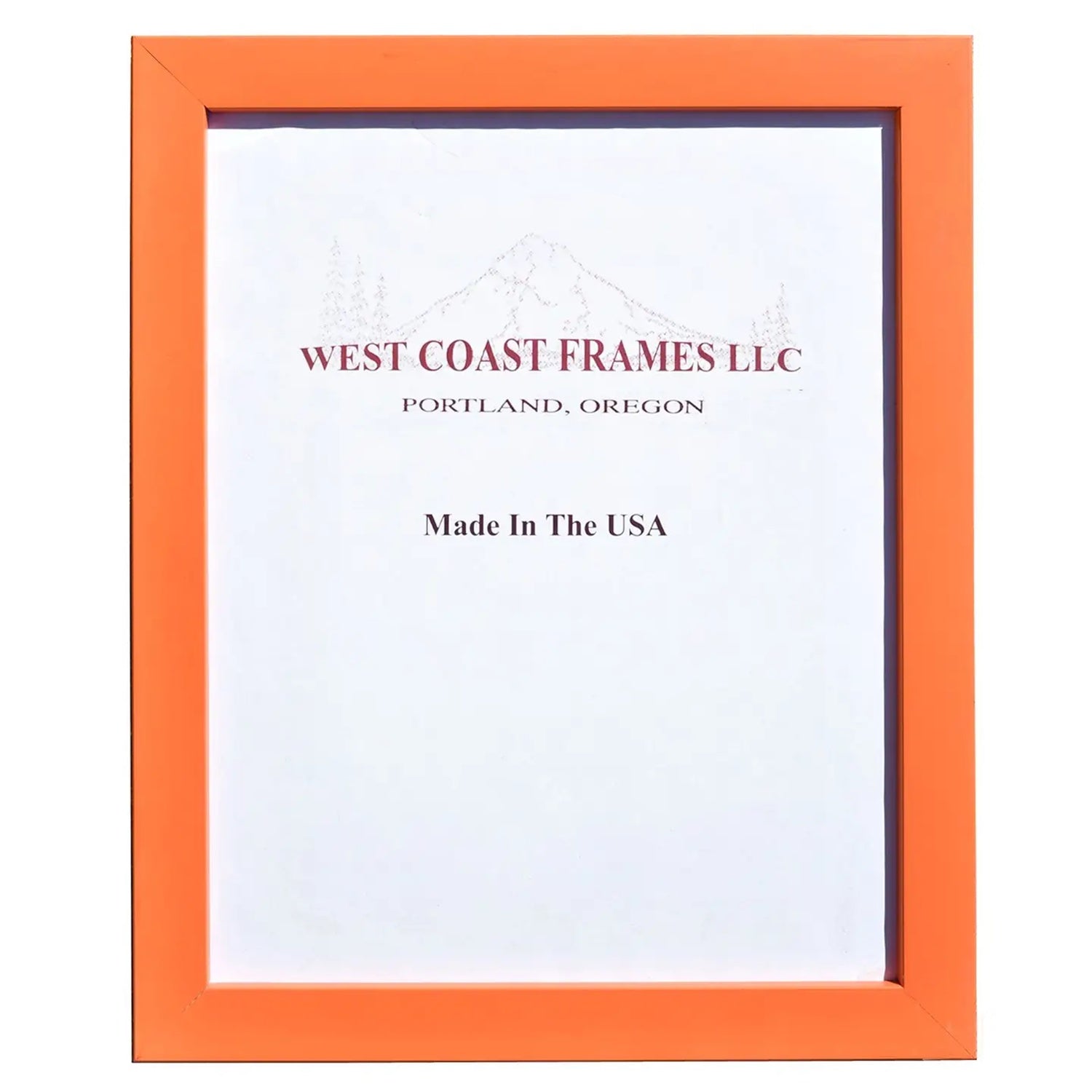 Orange Wood Picture Frame