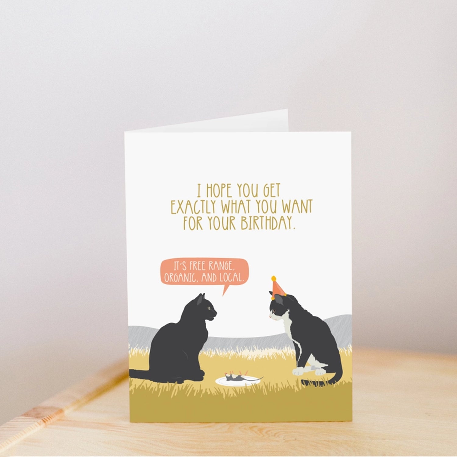 Organic Mouse Birthday Card