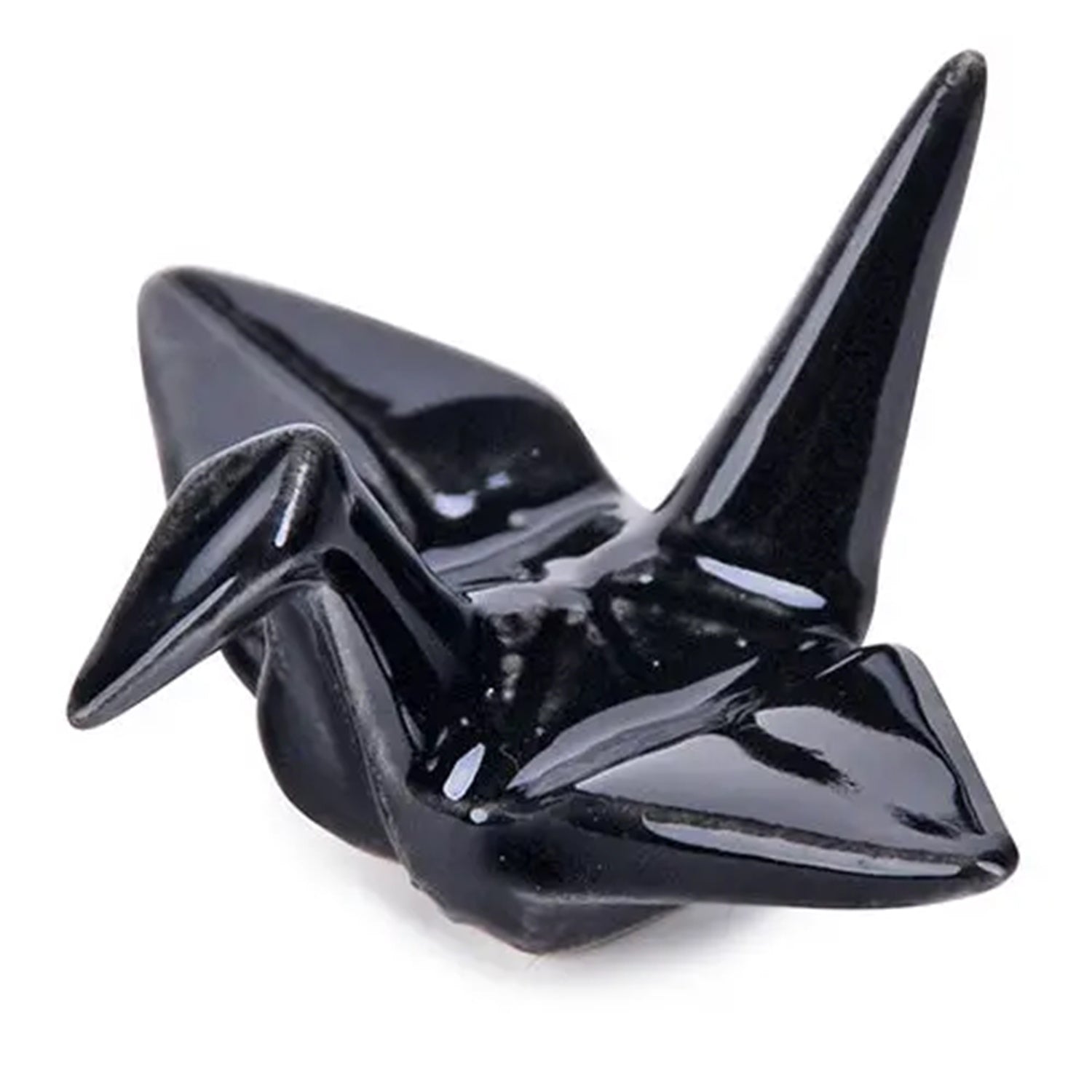 Origami Crane Chopsticks Rest Black