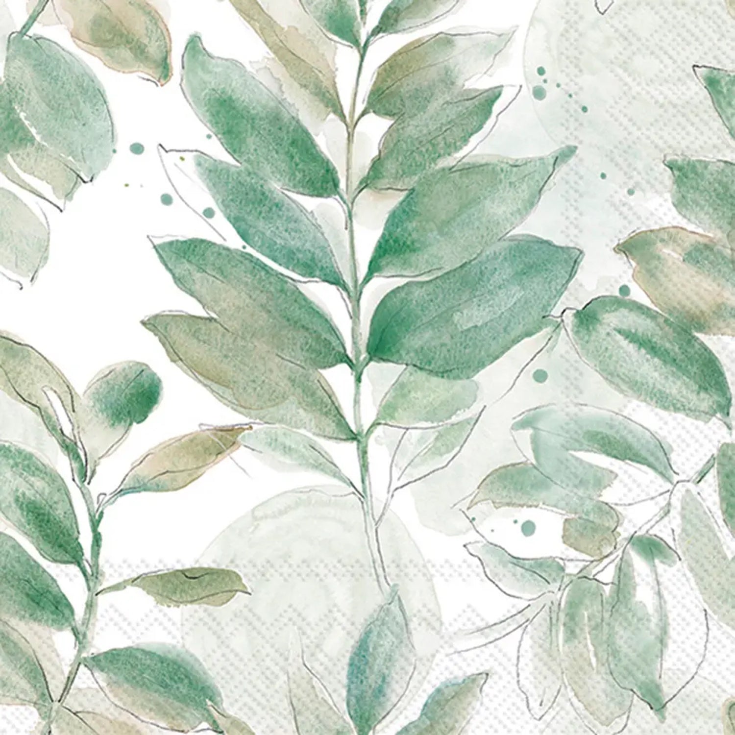 Soft Petal Leaves Paper Guest Towels