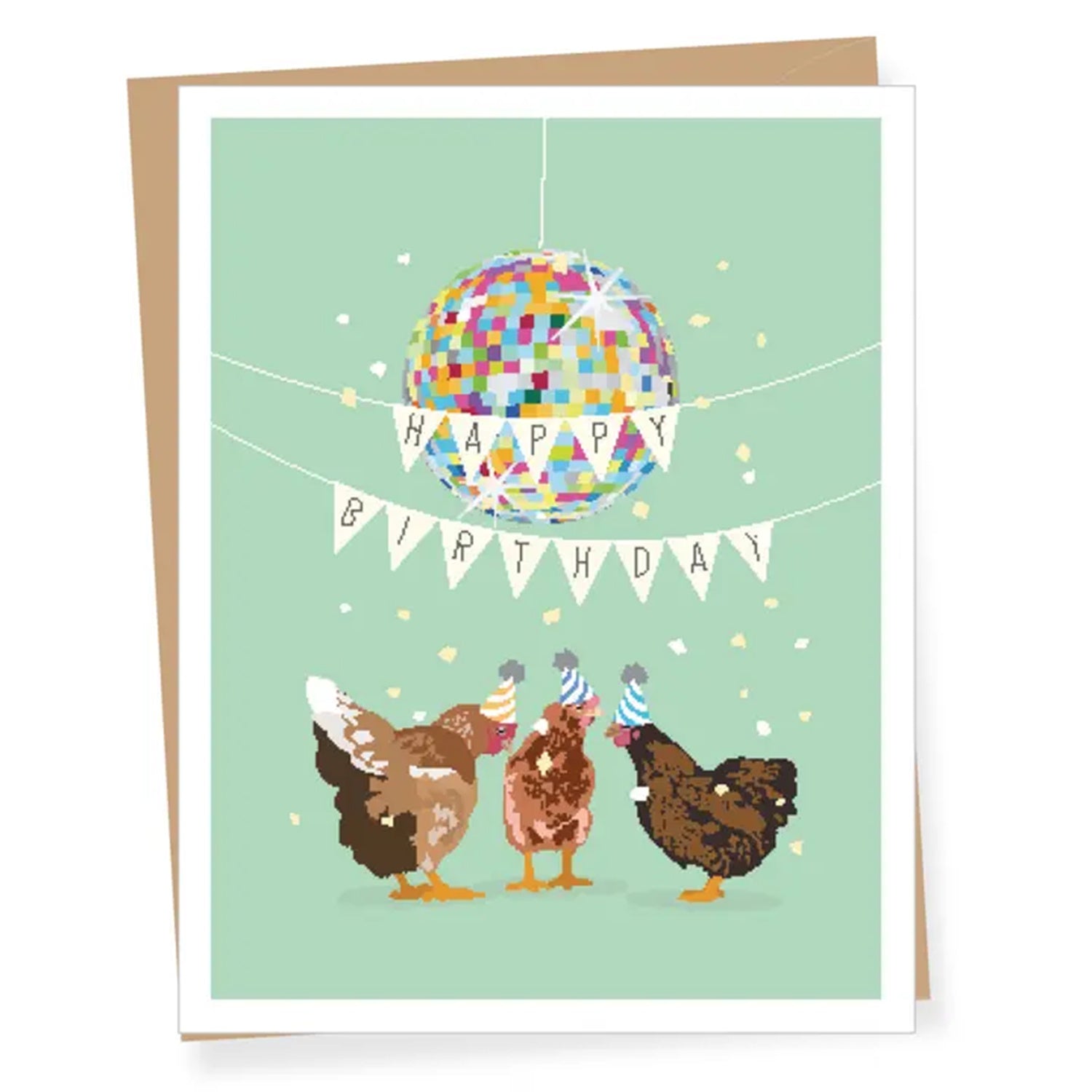 Party Chickens Card