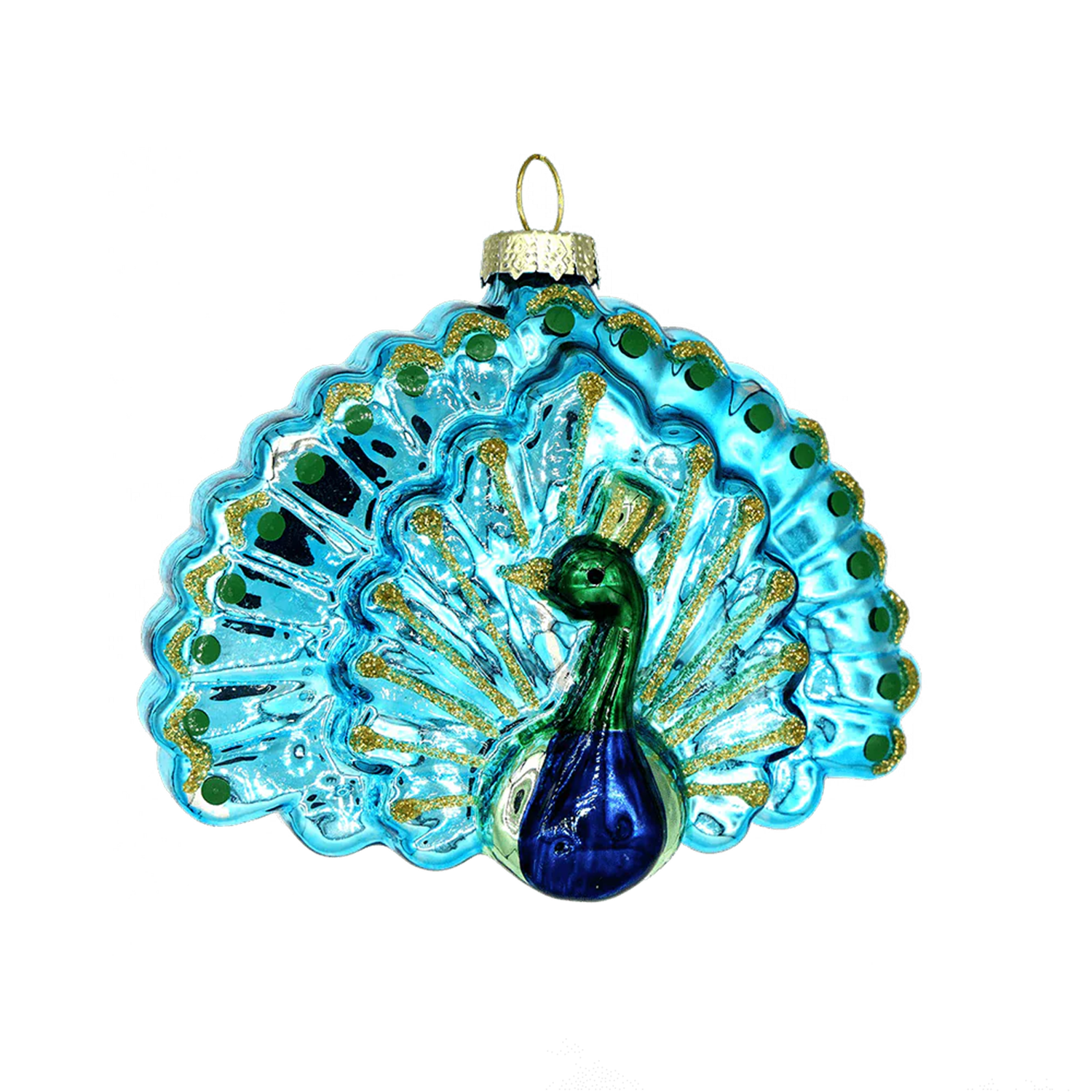 Peacock Glass Ornament