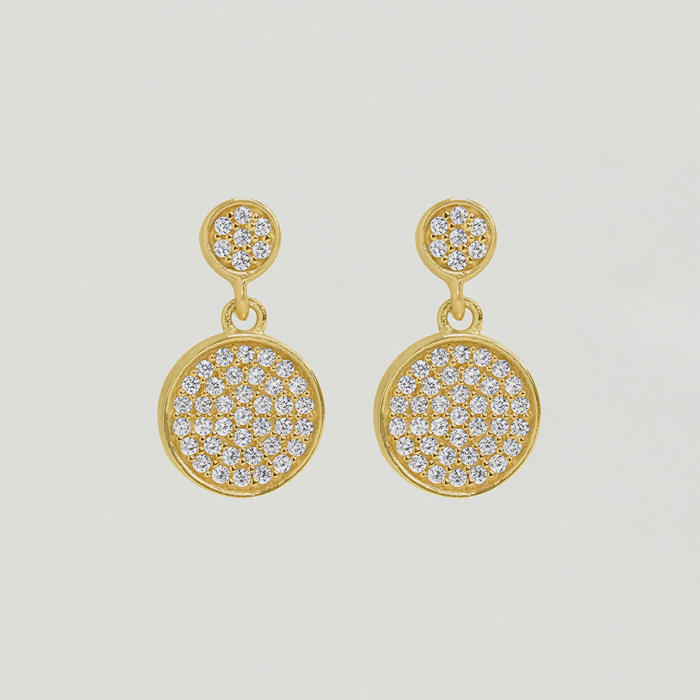 Petit Pave Droplet Earrings