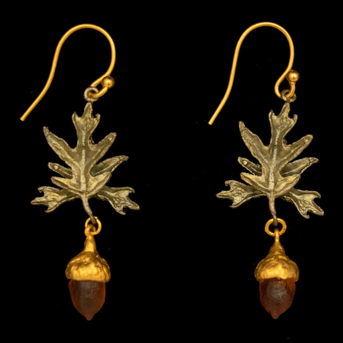 Pin Oak Wire Earrings