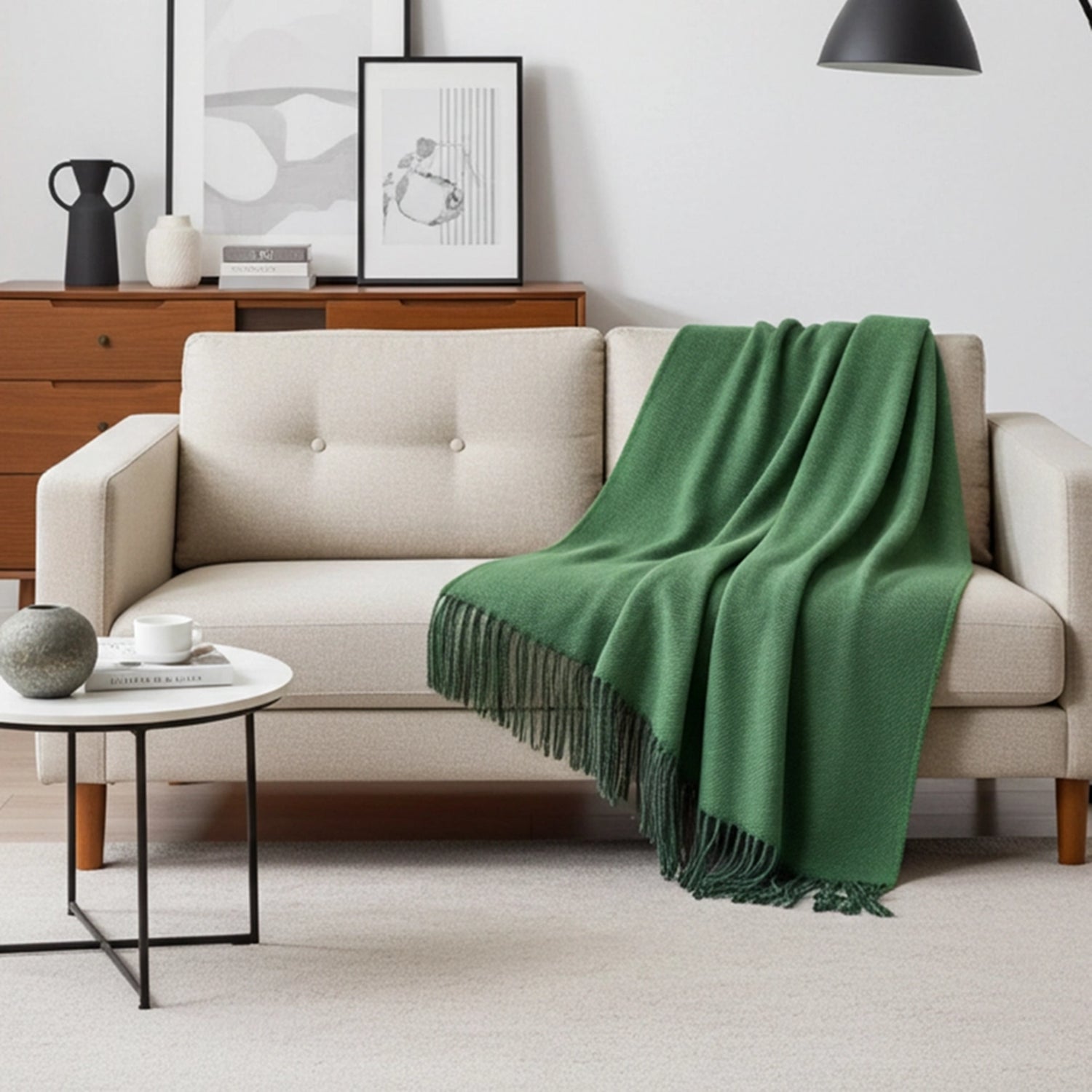 Pistachio Baby Alpaca Throw