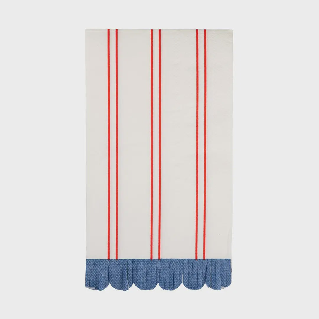 Red Striped Dinner Napkin