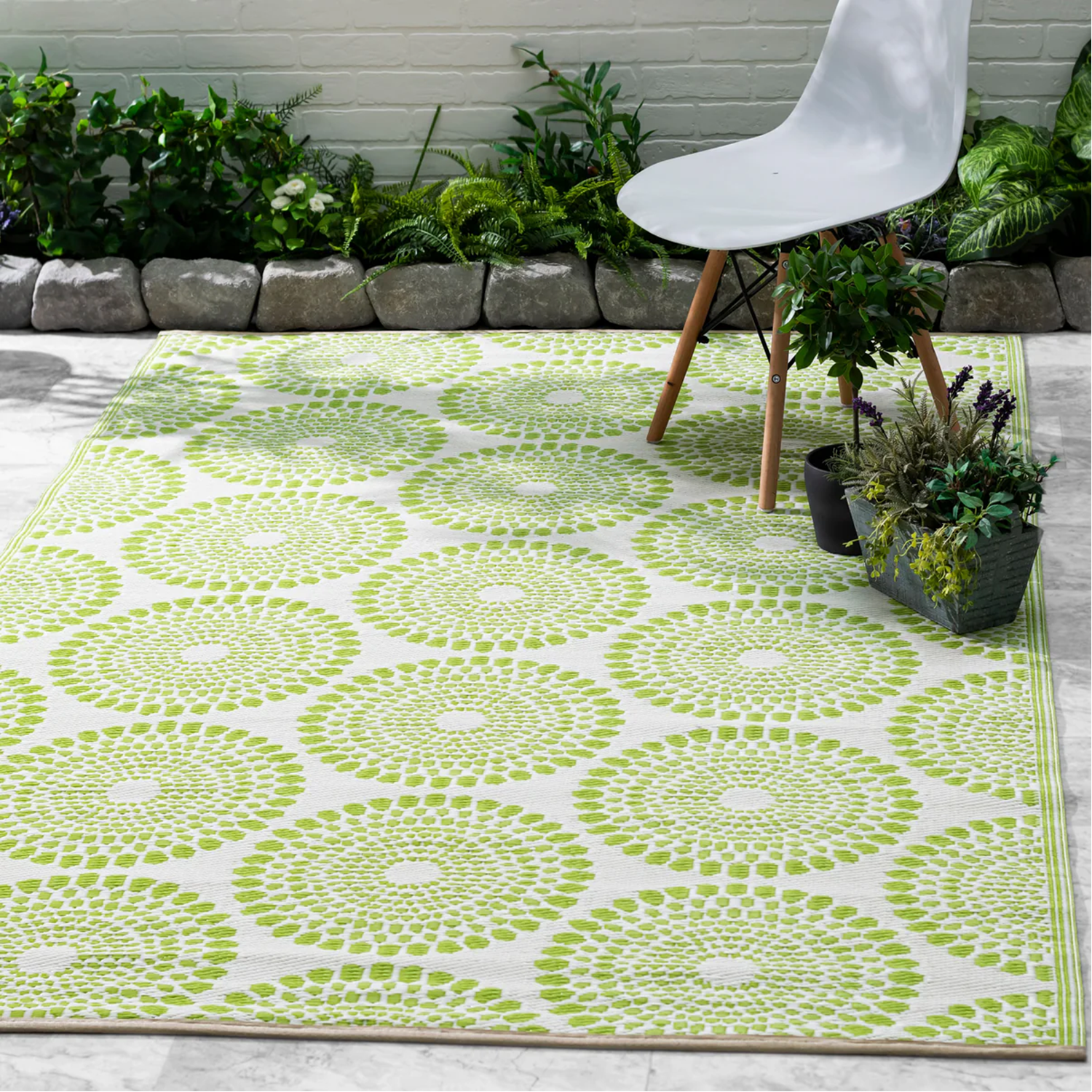 Rio - Floral Medallion Green