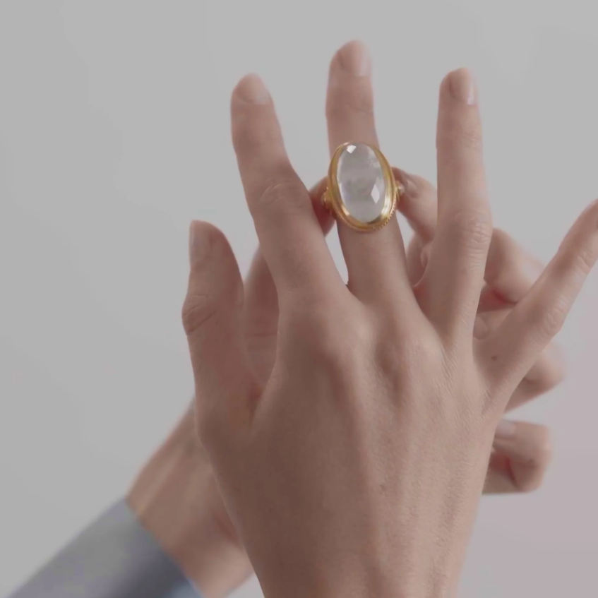Barcelona Clear Crystal Ring