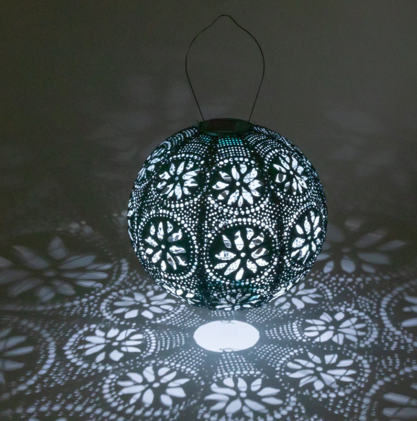 Stella Boho Mineral Green Solar Lantern