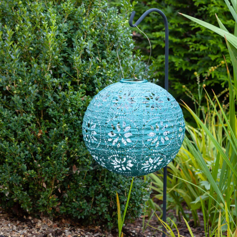 Stella Boho Mineral Green Solar Lantern