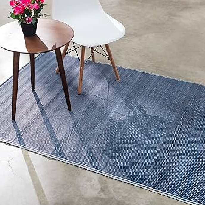 Cancun Shadow Blue Outdoor Mat