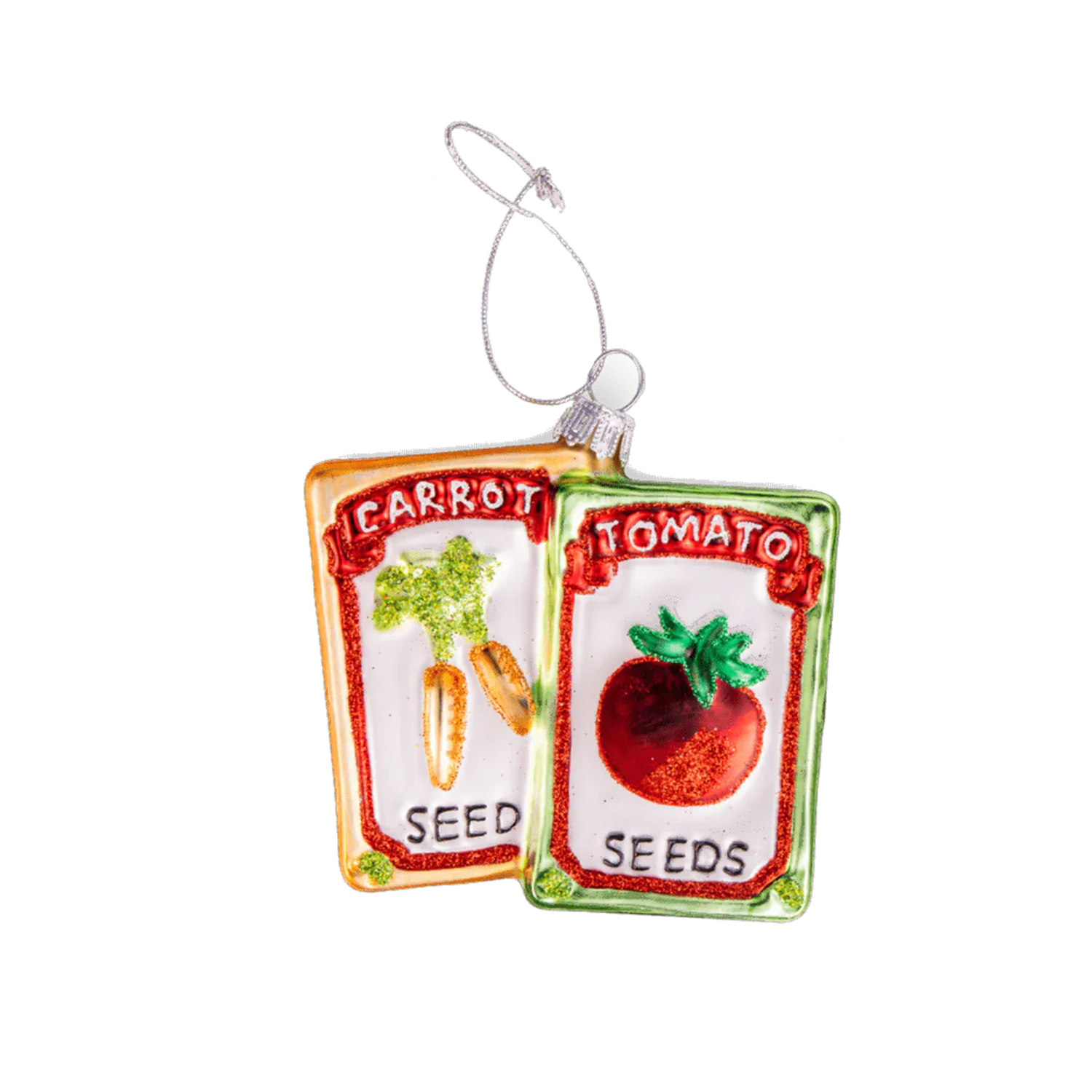 Seed Pack Glass Ornament