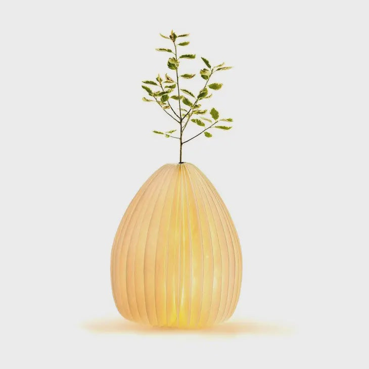 Walnut Smart Vase-Light